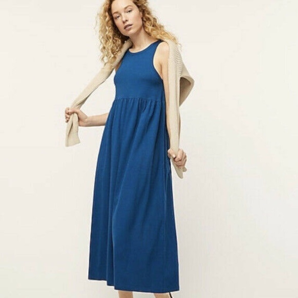 J. Crew Knit Cutaway Tank Maxi Dress